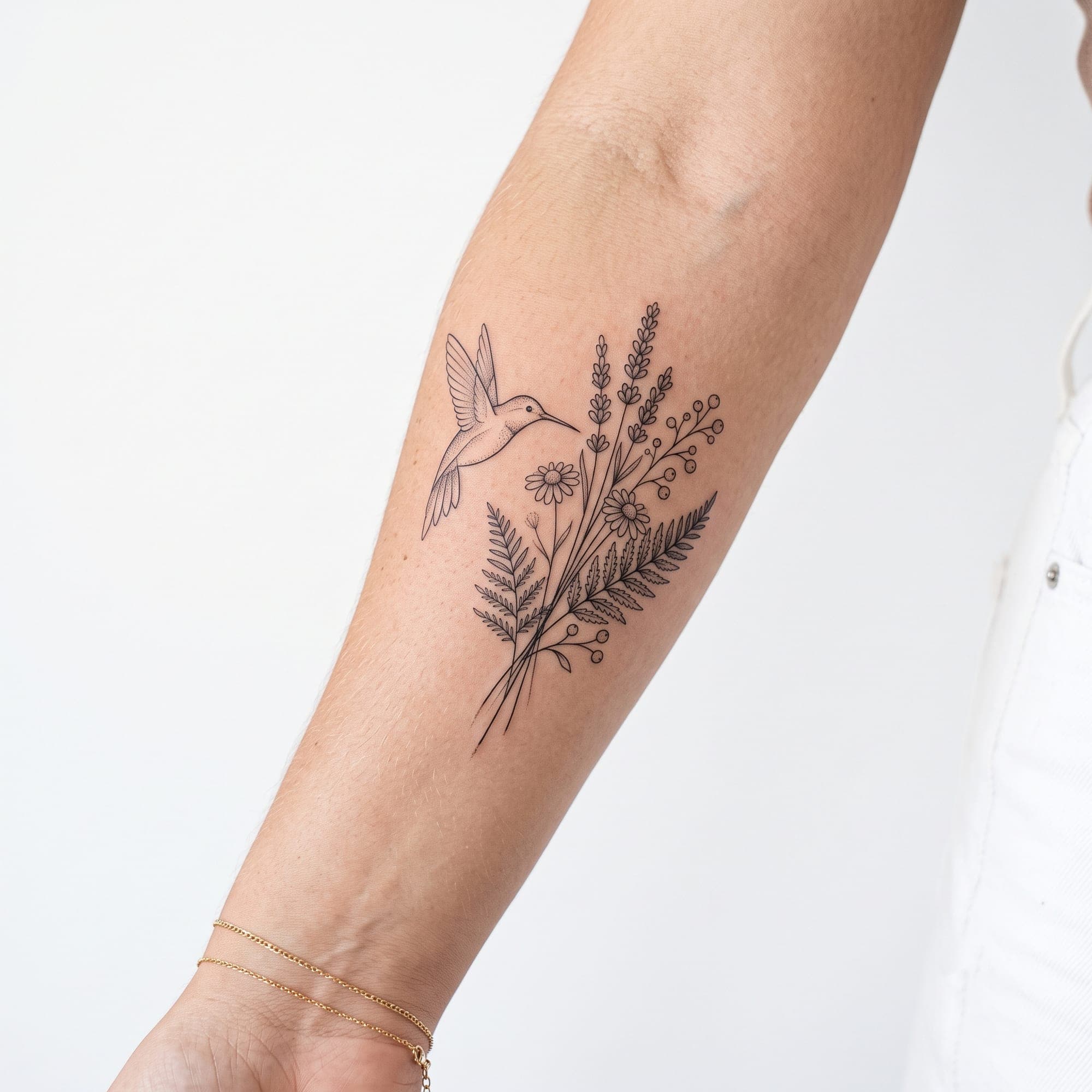 Tatuagem em estilo Fine Line